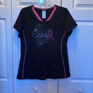 COPY - Heart and Soul scrub top. Breast Care Awareness..  this is a gorgeous sc…